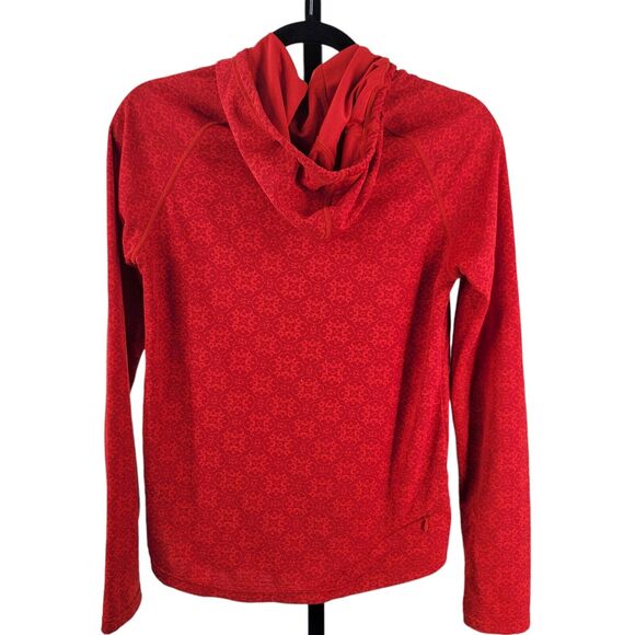 Marmot Coat Red Women Small Pullover Jacket Hooded Jacket Hoodie Hiking Sweater - Picture 2 of 9